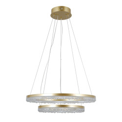 Lampa wisząca Barlo PND-34526-2L-GD złota Italux