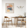 Lampa wisząca Barlo PND-34526-2L-GD złota Italux