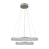 Lampa wisząca Barlo PND-34526-2L-SILV srebrna Italux