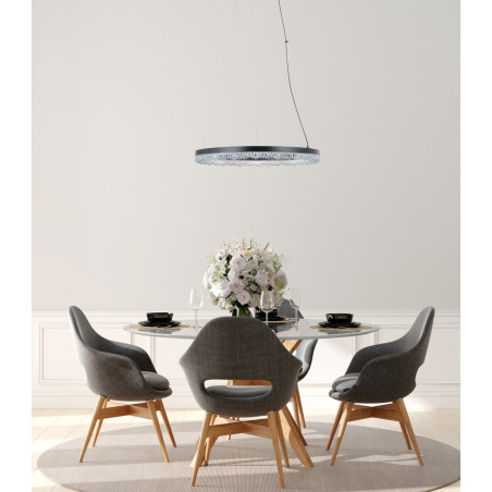 Lampa wisząca Barlo PND-34526-M-BK czarny mat Italux