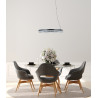 Lampa wisząca Barlo PND-34526-M-BK czarny mat Italux