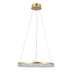 Lampa wisząca Barlo PND-34526-M-GD złota Italux