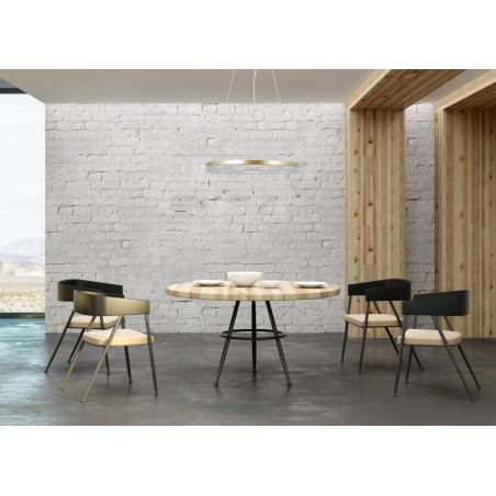 Lampa wisząca Barlo PND-34526-M-GD złota Italux