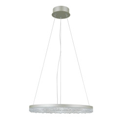 Lampa wisząca Barlo PND-34526-M-SILV srebrna Italux