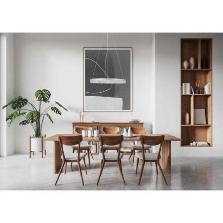 Lampa wisząca Barlo PND-34526-M-SILV srebrna Italux