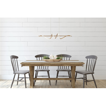 Lampa wisząca Bastelo PND-24154-GD złota Italux