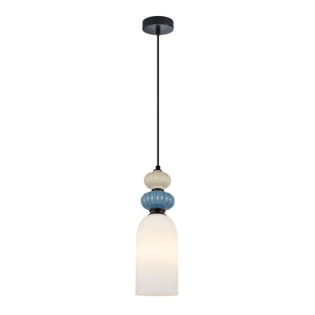 Lampa wisząca pojedyncza Bonata PND-36573-1A-BK-WH czarna Italux