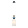 Lampa wisząca pojedyncza Bonata PND-36573-1A-BK-WH czarna Italux