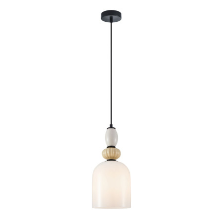 Lampa wisząca pojedyncza Bonata PND-36573-1B-BK-WH czarna Italux