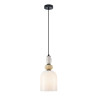 Lampa wisząca pojedyncza Bonata PND-36573-1B-BK-WH czarna Italux