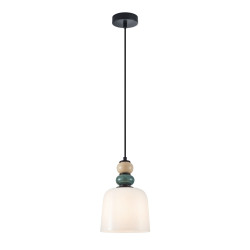 Lampa wisząca pojedyncza Bonata PND-36573-1C-BK-WH czarna Italux