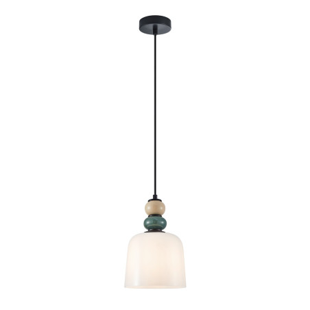 Lampa wisząca pojedyncza Bonata PND-36573-1C-BK-WH czarna Italux