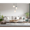 Lampa wisząca potrójna Bonata PND-36573-3-BK-WH czarna Italux