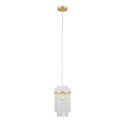 Lampa wisząca pojedyncza Bonte PND-40929-1A-GD złota Italux