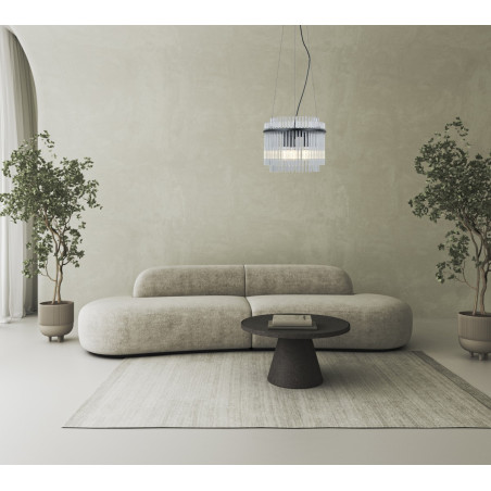 Lampa wisząca potrójna Bonte PND-40929-3A-BK czarny mat Italux