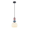 Lampa wisząca pojedyncza Domali PND-36816-1A-BK-WH czarna Italux