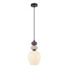 Lampa wisząca pojedyncza Domali PND-36816-1B-BK-WH czarna Italux