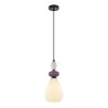 Lampa wisząca pojedyncza Domali PND-36816-1C-BK-WH czarna Italux
