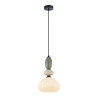 Lampa wisząca pojedyncza Domali PND-36816-1E-BK-WH czarna Italux