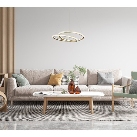 Lampa wisząca Kortia PND-64873-GD złota Italux