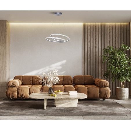 Lampa wisząca Kortia PND-64873-SILV srebrna Italux