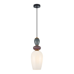 Lampa wisząca pojedyncza Martelo PND-36545-1A-GD-WH złota Italux