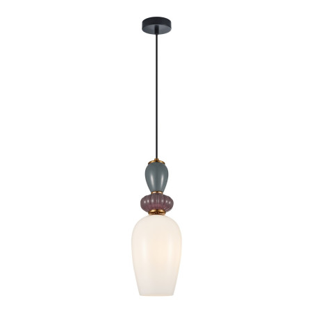 Lampa wisząca pojedyncza Martelo PND-36545-1A-GD-WH złota Italux