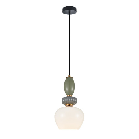 Lampa wisząca pojedyncza Martelo PND-36545-1B-GD-WH złota Italux