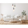 Lampa wisząca potrójna Martelo PND-36545-3-GD-WH złota Italux