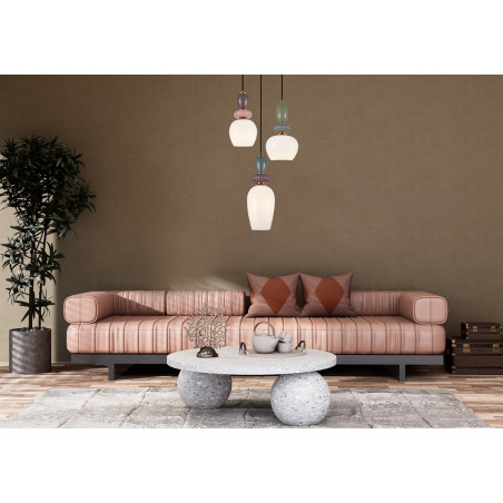 Lampa wisząca potrójna Martelo PND-36545-3-GD-WH złota Italux