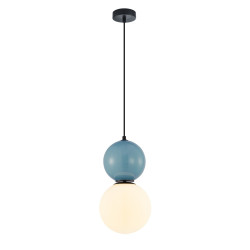 Lampa wisząca pojedyncza Mastal PND-36603-1L-BK-BLU czarna Italux