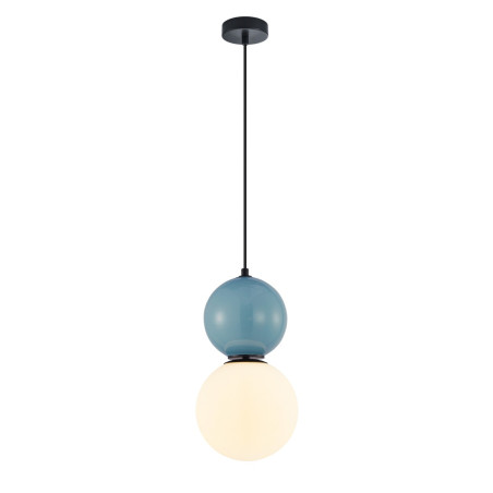 Lampa wisząca pojedyncza Mastal PND-36603-1L-BK-BLU czarna Italux