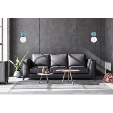 Lampa wisząca pojedyncza Mastal PND-36603-1L-BK-BLU czarna Italux