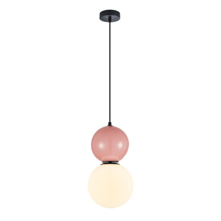 Lampa wisząca pojedyncza Mastal PND-36603-1L-BK-PK czarna Italux