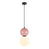 Lampa wisząca pojedyncza Mastal PND-36603-1L-BK-PK czarna Italux