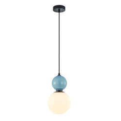 Lampa wisząca pojedyncza Mastal PND-36603-1M-BK-BLU czarna Italux