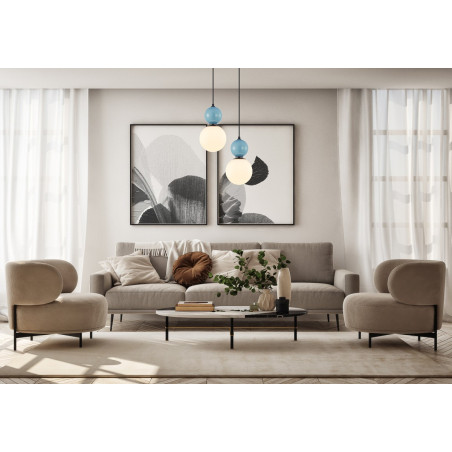 Lampa wisząca pojedyncza Mastal PND-36603-1M-BK-BLU czarna Italux