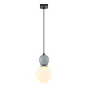 Lampa wisząca pojedyncza Mastal PND-36603-1M-BK-GR czarna Italux