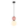 Lampa wisząca pojedyncza Mastal PND-36603-1M-BK-PK czarna Italux