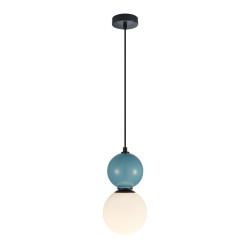 Lampa wisząca pojedyncza Mastal PND-36603-1S-BK-BLU czarna Italux