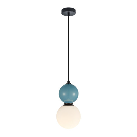 Lampa wisząca pojedyncza Mastal PND-36603-1S-BK-BLU czarna Italux