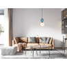 Lampa wisząca pojedyncza Mastal PND-36603-1S-BK-BLU czarna Italux