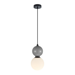 Lampa wisząca pojedyncza Mastal PND-36603-1S-BK-GR czarna Italux