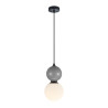Lampa wisząca pojedyncza Mastal PND-36603-1S-BK-GR czarna Italux