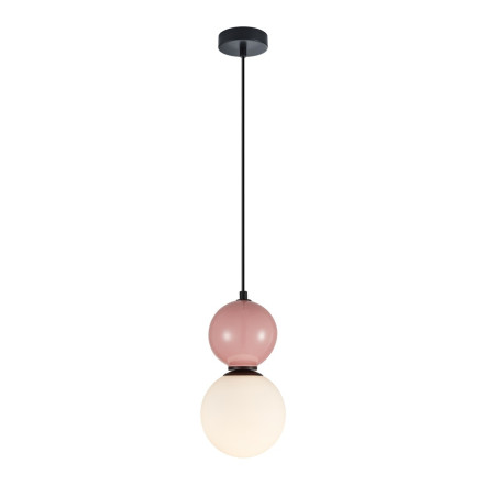 Lampa wisząca pojedyncza Mastal PND-36603-1S-BK-PK czarna Italux