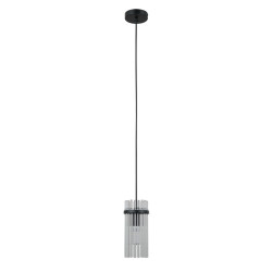 Lampa wisząca pojedyncza Merto PND-40930-1A-BK czarny mat Italux