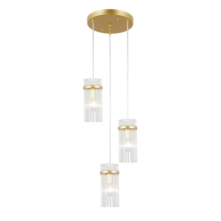 Lampa wisząca potrójna Merto PND-40930-3A-GD złota Italux