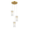 Lampa wisząca potrójna Merto PND-40930-3A-GD złota Italux
