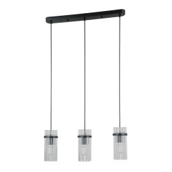 Lampa wisząca potrójna Merto PND-40930-3B-BK czarny mat Italux