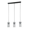 Lampa wisząca potrójna Merto PND-40930-3B-BK czarny mat Italux
